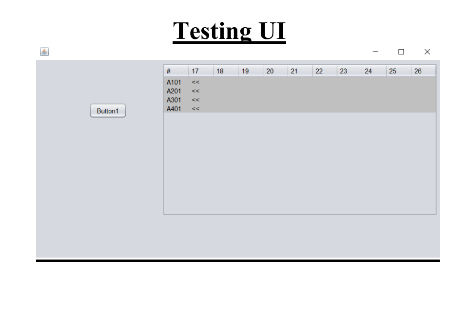 Testing UI